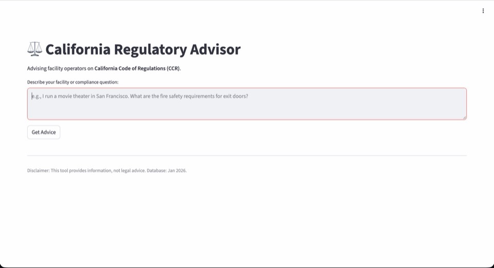 CCR Compliance Advisor screenshot